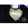 China Heart Shape Die Casting Metal Award Custom Logo Medals Sublimated / Heat Tranfer Printing Ribbon wholesale