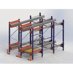 China Radio Shuttle High Density Storage Racks , High Bay Pallet Racking Customized Dimension supplier