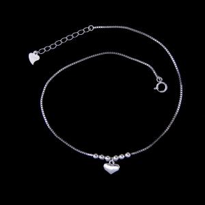 China Customized Sterling Silver Friendship Bracelet / Elegant White Gold Ankle Bracelet supplier