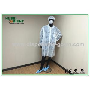 China Light Weight Custom Weight And Size Disposable Lab Coats For Factory/Workshop supplier