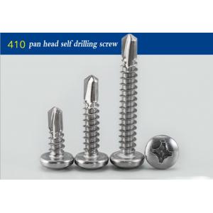 China Black Oxide Round Head Stainless Steel Self Drilling Fasteners Full Thread # 14 X 1  supplier