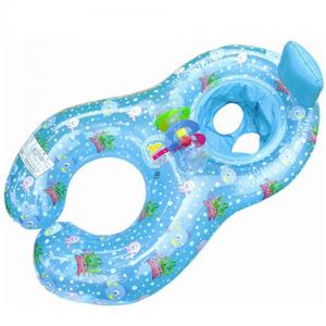 China Inflatable Baby Swimming Ring Pool Float Mother Child Double Person Swimming Circle Kids Seat Float Piscine Swimtrainer supplier