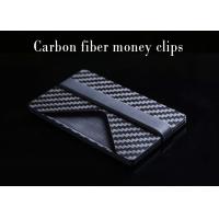 China Custom Size Thin Carbon Fiber Money Clip Card Holder on sale