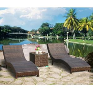 Leisure Aluminium PE Rattan Chaise Lounge chairs Outdoor Garden patio beach chair