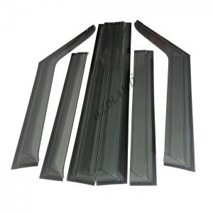 China Matte Black Window Rain Guard For Defender 2020 Acrylic Plastic Window Visors supplier