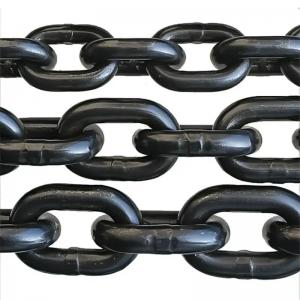 China Black Finish Standard High Test Steel Round Conveyor Link Chain for High Durability supplier