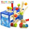 China Elephant Disassembly Toolbox Cube PUZ Wooden Assembling Toy with Hammer / Wrench for Kids wholesale