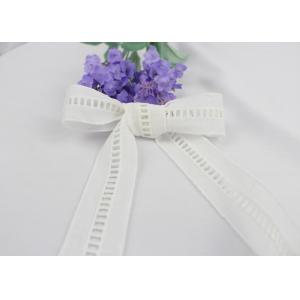China Embroidery Stretchy Lace Ribbon White Tulle Lace Trim For Girl's Dress 3.5cm Width supplier