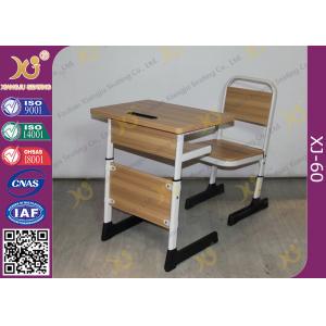 Iron Legs Screws Adjustable Student Desk And Chair Set For Elementary School