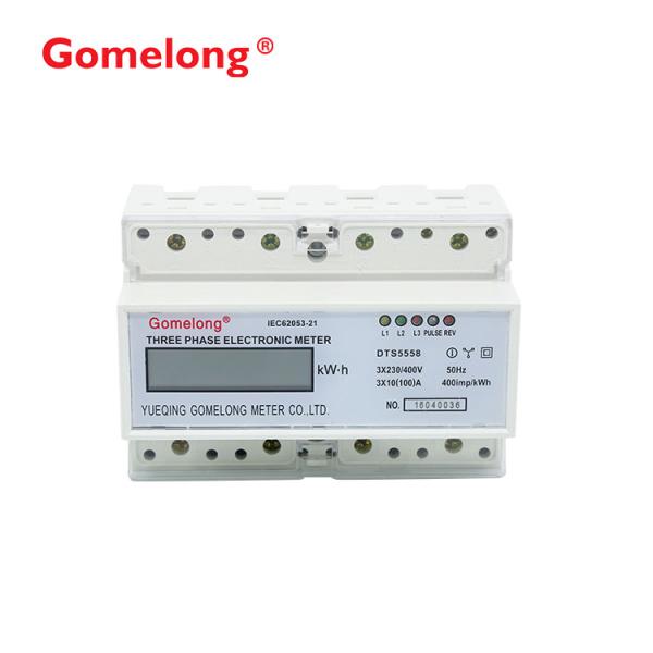 Fast Delivery DTS5558 3 Phase Din Rail Modbus rtu Three Phase Induction Power Energy Meter