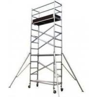 China Silver Color Aluminum Mobile Scaffolding Tower For Construction /  Decoration on sale