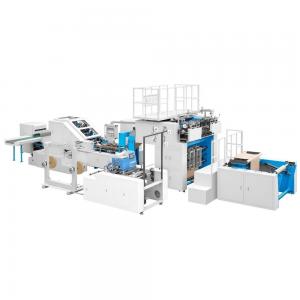 China PRY-350T / 450T Fully Automatic Square Bottom Paper Bag Making Machine With Handle supplier