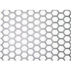 China Facades Hexagonal Perforated Metal Mesh 0.25–0.5 Hole Size Anti Corrosion supplier