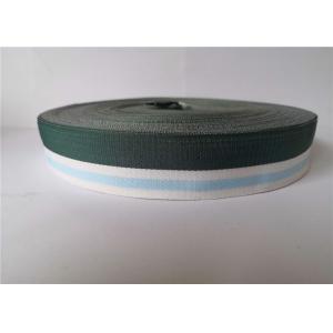 China 4cm Polyester Webbing Tape Three Color Stripe Knitted For Underwear Clothes Belts supplier