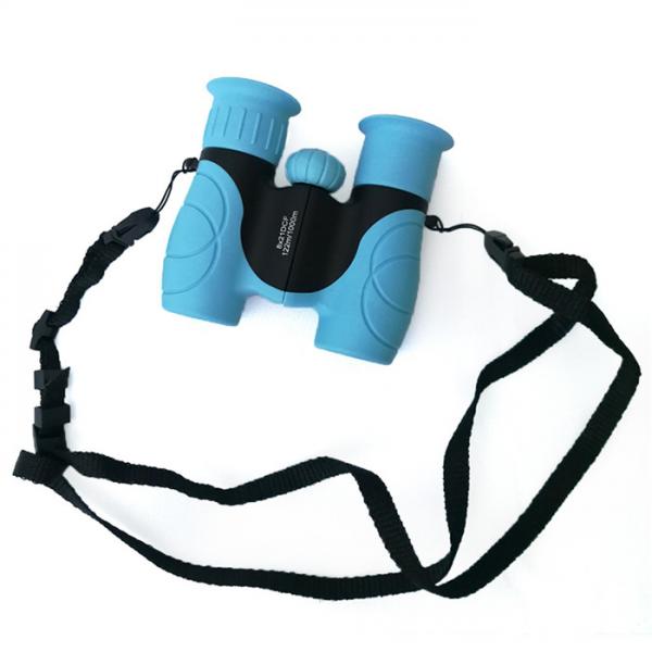 Blue Mini 8x21 Kids Plastic Binoculars Shockproof Kids Toy Binoculars