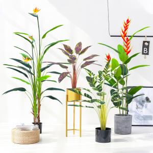 New released artificial bird of paradise with flower for sale