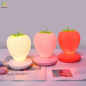Touch Dimmable LED Strawberry Nightlight USB For Baby Bedside Table Lamp
