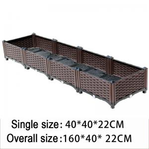 China Antifreeze Plastic Planter With Wheels supplier