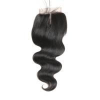 18 Inch Real Human Hair Lace Closure , Virgin Human Hair Lace Front Wigs