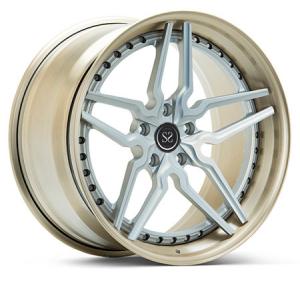 China Forged 3 Piece Aluminum Alloy Deep Dish Rims Wheels For Luxury Car supplier