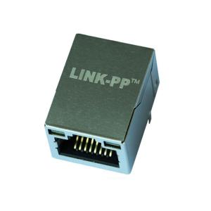China 100つのBASE-T ARJ11D-MDSD-A-B-GLT2の磁気RJ45モジュラー ジャックLEDが付いている1つx 1つの港 supplier