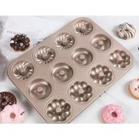 China Customization Baking Molds Aluminium Bundt 12 Hole Cupcake Tray For Kitchen Baking on sale