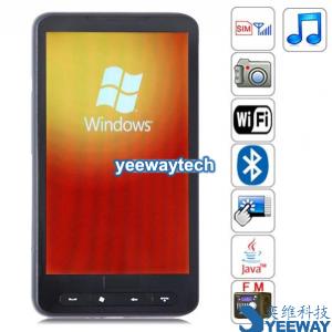 China Quad Band Windows Mobile 6.5 WiFi GPS Bluetooth Camera 4.3 - inch Touch Screen China Phone supplier