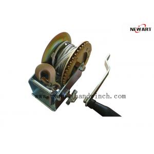 540kg Zinc Coated Manual Boat Winch , 225Mm Handle Ratchet Hand Operated Winch