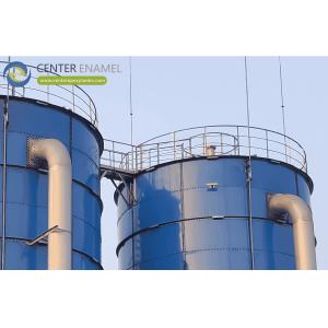 China Dry Bulk Storage Epoxy Coated Steel Tanks By Center Enamel Dry Bulk Storage wholesale