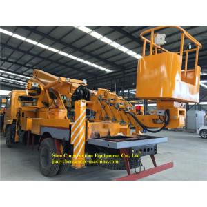 China Yellow Special Purpose Truck 16m Telescopic Boom Aerial Work Truck supplier
