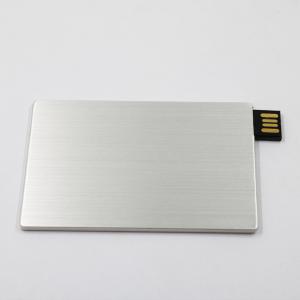 China Full Memory 2.0 Credit Card USB Sticks 64GB 128GB 20MB/S Metal Material supplier