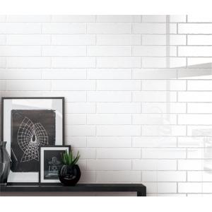 Pure White Wave Edge Artistic Glossy Wall Tile For Bathroom Home Decoration
