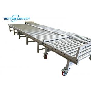 China Flat Bottoms T Slot 75 Mm Chain Drive Roller Conveyor Equipment supplier