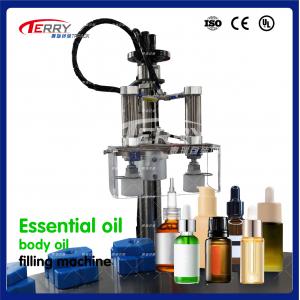 China AC220V 50hz Essential Oil Bottle Filler Machine With Silver Frame supplier