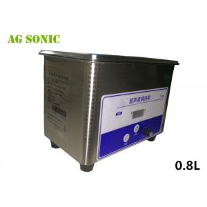 40khz 0.8L Small Ultrasonic Jewelry Cleaner Bath With SUS Basket And Lid