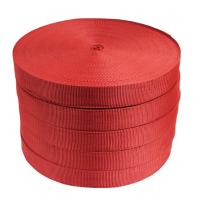 China Customize Kevlar Ribbon Red Black Fire Resistant Webbing on sale