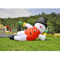 China 210D Nylon Outdoor 20ft Christmas Inflatable Santa For Advertising on sale