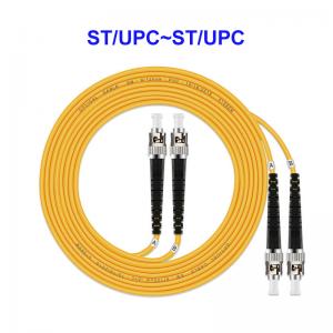 ODM Single Mode Fiber Optic Cable ST UPC ST UPC 2 Core Fibre Optic Cable