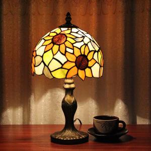 European flower retro creative nostalgia cafe bedroom living room reading light lamp desk lamp luxury night table lamp