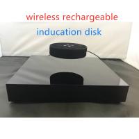 China wireless charging rechargeable levitation floating bottle display stand with inducation tray on sale