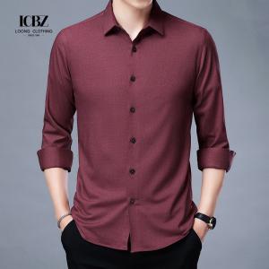 China Men's Cotton Graphic Dress Shirt Button Down Stretch Long Sleeve Short Sleeve for Men supplier