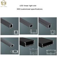 China Linear Slot 6063 Aluminium Led Strip Profile Andoized Finish Customized on sale