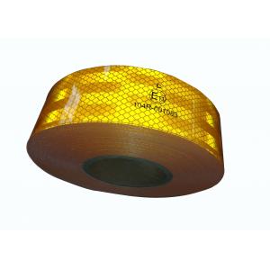 China Yellow Ece 104 Reflective Tape 5cm Width For Trucks Cars Trailer supplier