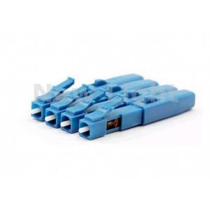 China Blue Fiber Optic Connectors Embedded Type FTTH Single Mode Fiber LC Connector supplier