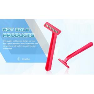 China Close Shave Good Max Razor Pink Color For Sensitive Skin With Lubricating Strip supplier