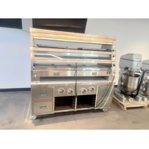 China Horizontal Type Two Layer 220V KFC style Warming Showcase wholesale