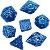 China Chongtian Snake Hollow Metal Dice Set Multi -Faceted Table Game #Dnd#Rpg#Coc wholesale