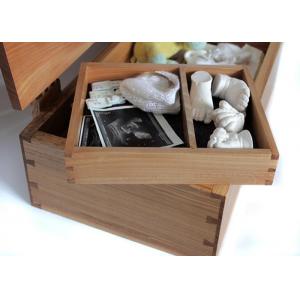 Natural Color Bamboo Gift Box , Bamboo wood Handmade Gift Box With Hinged Lid