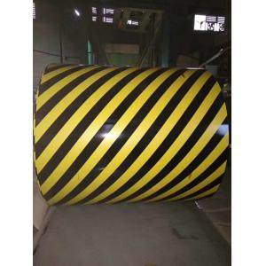 Zebra Crossing Pre Painted Galvanized Coils Width 700-1600MM For Traffic Material / Tool