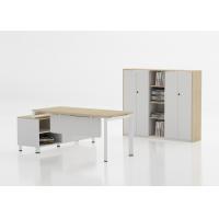 China E0 Grade Manager Office Table , Modern L Shaped Executive Desk on sale